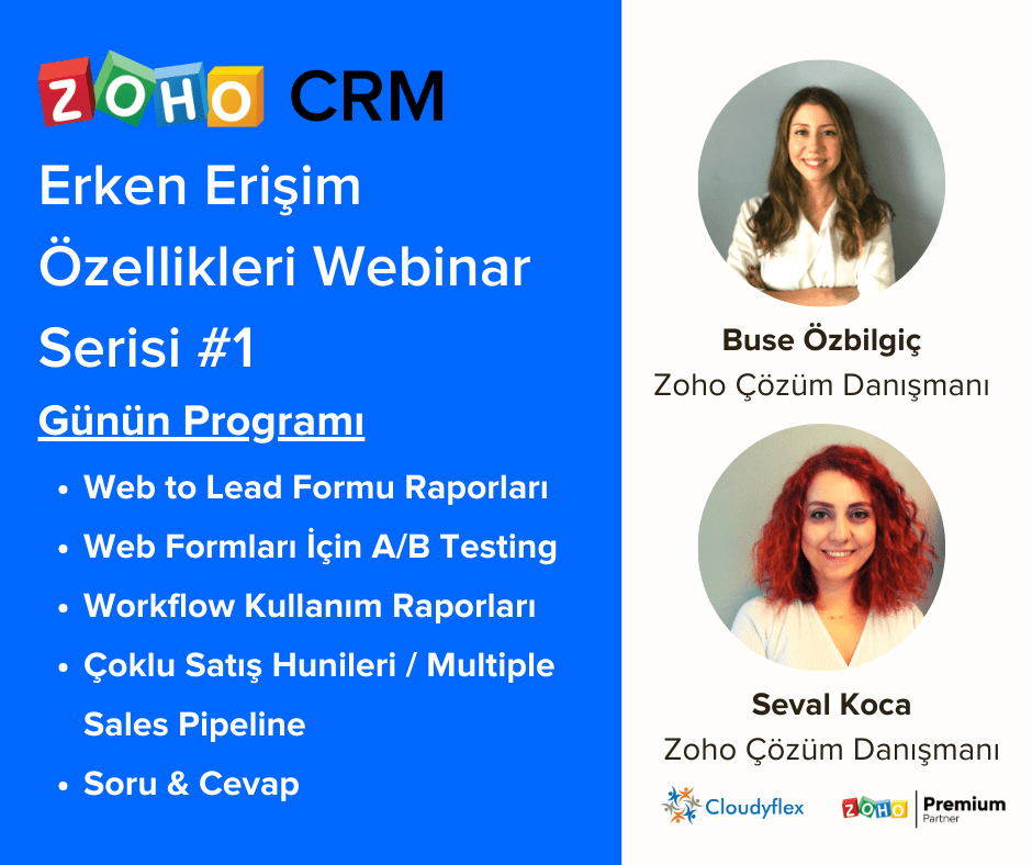 Zoho CRM Erken Erişim Özellikleri Webinar Serisi - 1.Bölüm